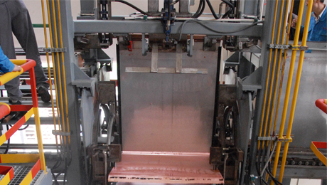 The first copper production in copper Workshop on October 6, 2008